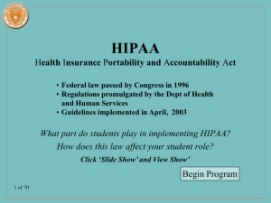HIPAA Health Insurance