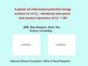 A global potential energy surface, vibrational and reaction dynamics