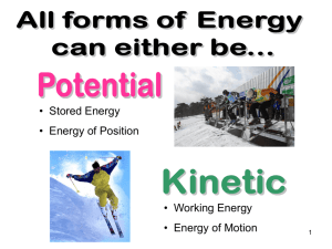3 - Potential - Kinetic Energy