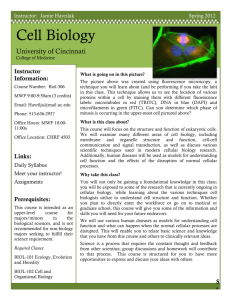 Example Cell Bio Syllabus