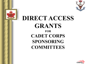 Obtaining Provincial Direct Access Grants from Gaming Funds