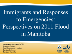 immigrants and responses to emergencies: perspectives on 2011