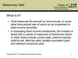 Chapter 34 Tools & Techniques of Investment Planning