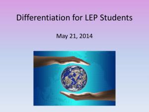 Differentiation for LEPs PowerPoint, May 21, 2014