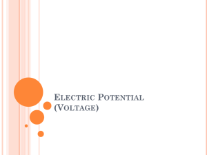 Electric Potential (Voltage)