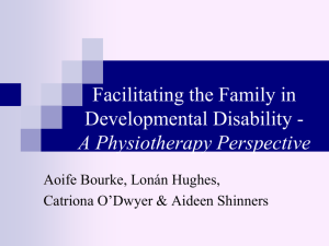 Facilitating the Family's Role in Developmental Disability