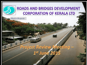Project review as on 1st June 2015