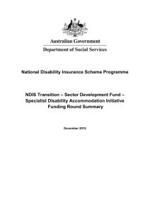 NDIS - SDAI FRS