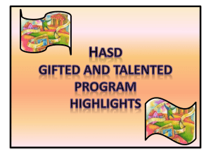 Power Point Highlights of HASD GATE