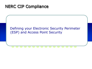 Electronic Security Perimeter