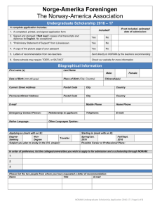 award application for study/research in scandinavia * 2008