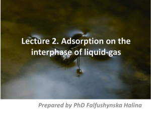 02.Adsorption on the interphase of liquid
