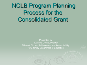 Title I and NCLB Program Planning Process