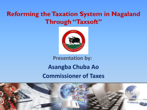 Reforming the Taxation System in Nagaland
