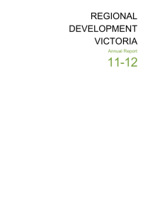 Regional Development Victoria Annual Report 2011-2012