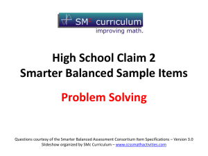 Claim 2 - CCSS Math Activities