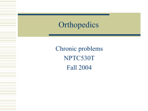 Orthopedics - University of San Diego Home Pages