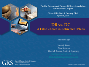 DB plan - Florida Government Finance Officers Association