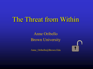 The Threat from Within