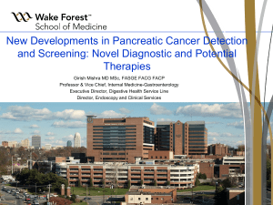 New Developments in Pancreatic Cancer Detection and Screening