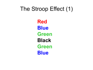 The Stroop Effect (1)