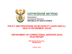 Department of Correctional Services. This presentation