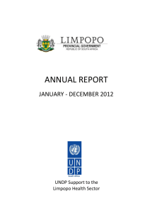 Limpopo UNV Annual Report 2012