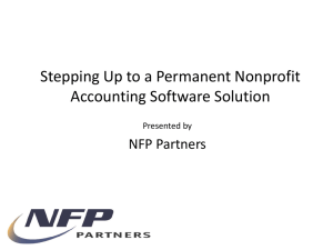 Stepping Up to a Permanent Nonprofit Accounting Software Solution