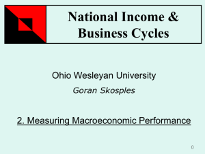 Lecture 2-3: Measuring Macroeconomic Performance