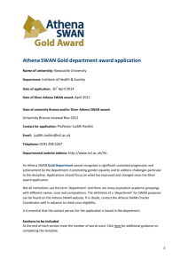 Athena SWAN Silver Award renewal application
