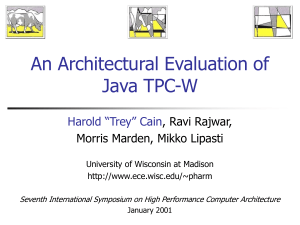 An Architectural Evaluation of Java TPC-W