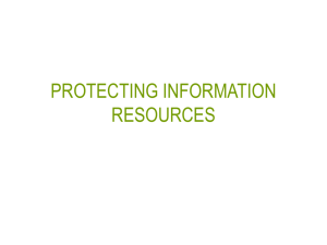 PROTECTING INFORMATION RESOURCES