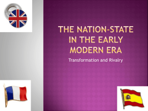 The Nation-State in the Early Modern Era