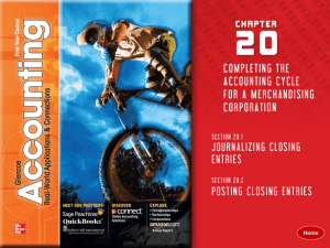 Accounting PowerPoint Ch. 20