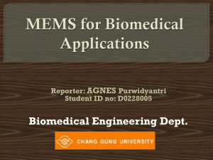MEMs for Biomedical Applications