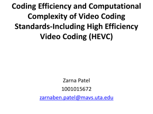 implementation of hevc video decoder using dsp technology