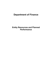 PORTFOLIO - Department of Finance