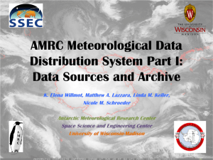 AMRC Meteorological Data Distribution System