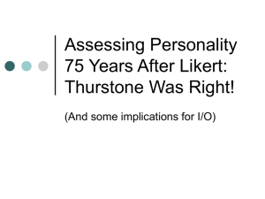 75 Years After Likert: Thurstone Was Right!