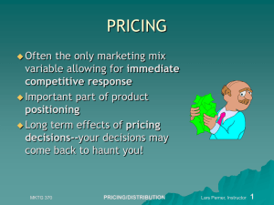 Pricing - Lars Perner