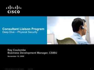 Cisco Physical Security