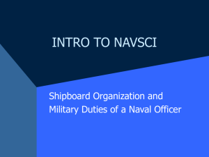 Shipboard Organization and Military Duties