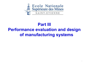 Introduction to performance evaluation of transfer lines