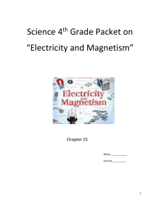Electricity and Magnetism packet