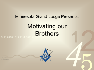 5 Motivating Ideas - The Grand Lodge of Minnesota