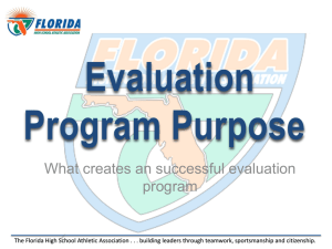 Purpose of Evaluations