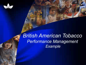 BAT Performance Management Example