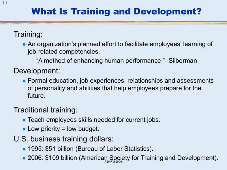 Training And Development