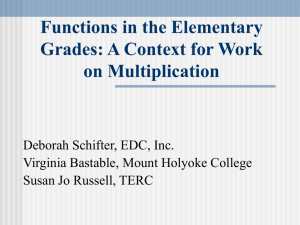 Functions in the Elementary Grades