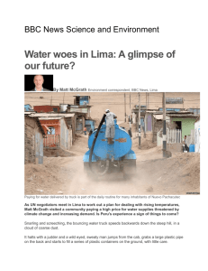 Water woes in Lima: A glimpse of our future?